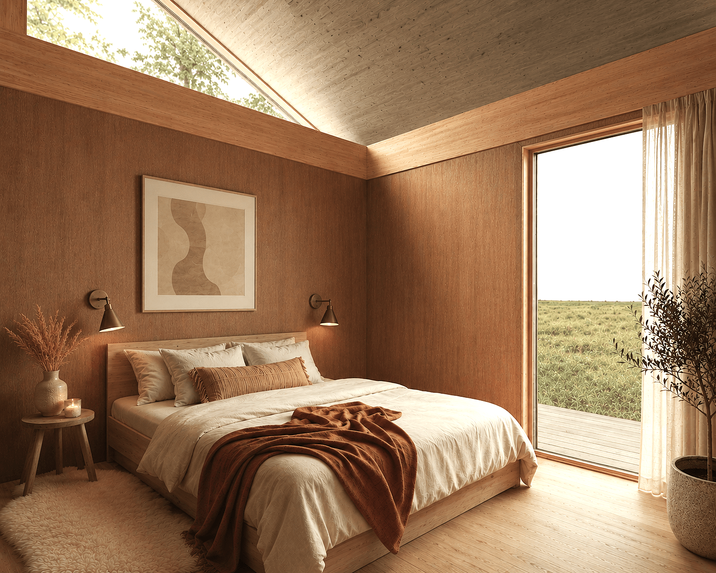 ODYL high ceiling bedroom